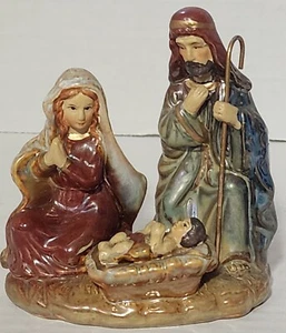 Vintage Figurine Holy Family Nativity Jesus Mary Joseph Miniature Porcelain - Picture 1 of 14