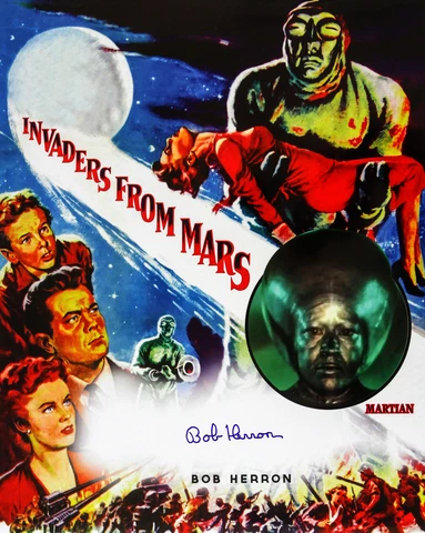 1953 Bob Herron Invaders from Mars Signed LE 16x20 Color Photo (JSA) Cover