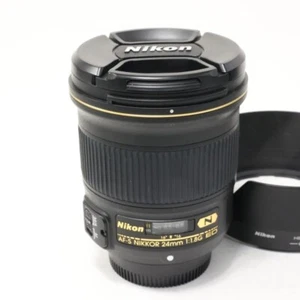 Lente Prime Gran Angular Nikon AF-S NIKKOR 24mm F/1.8 G Casi Mint De Japón #N024 - Imagen 1 de 4
