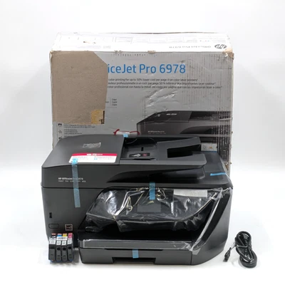 HP OfficeJet Pro 6978 All-In-One Color Printer Black | T0F29-00003 - Image 1 of 4