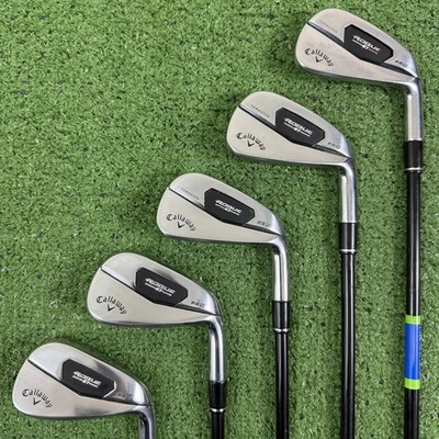 Juego de plancha Callaway Rouge ST Pro 5-9 Accra iCWT 2.0 115i M5 extra rígida +1/4” de largo Foto 1 de 4