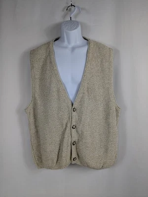 De Colección Eddie Bauer Suéter Chaleco Para Hombres Cárdigan Grande Grandpacore Hecho en EE. UU. A006 Foto 1 de 4