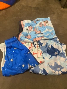 Paket mit 3 Lacrosse Unlimited Shorts fliegende Schweine Laxmas Haie Größe Jugend XL YXL - Bild 1 von 13