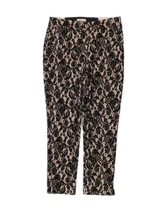 COAST Womens Slim Casual Trousers UK 14 Medium W30 L28 Black Paisley CP14 - Picture 1 of 3