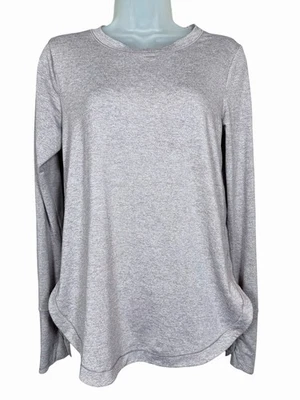 Top Athleta Uptempo Pequeño Púrpura Manga Larga Ligero Elástico Ropa Activa Foto 1 de 4