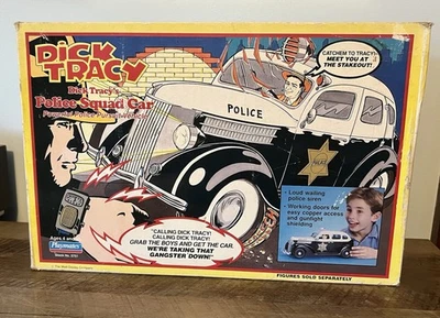 1990 Playmates - Dick Tracy Action Figure Police Squad Car & Original Box - Image 1 of 4