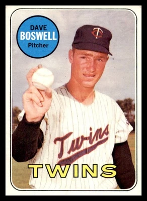 1969 Topps - Dave Boswell #459 VG - Image 1 of 2