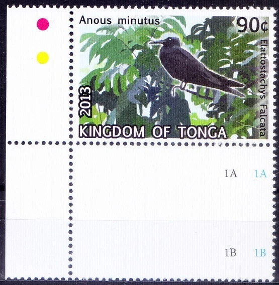 Black noddy, Birds, Tonga 2013 MNH Corner Scott# 1203 - Imagem 1 de 1