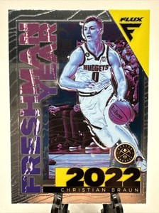 2022-23 Panini Flux #15 Christian Braun Freshmen Year Rookie Denver Nuggets