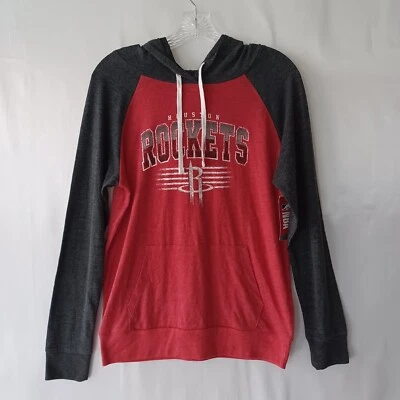 Houston Rockets Hoodie Mens Size M Long Sleeve Fleece Red Black NWT - Image 1 of 4
