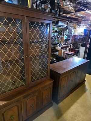 server dining set 2pc old school dove tail - Image 1 of 4