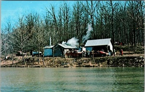 Presslor Maple Syrup Camp Parke County near Rockville Indiana Postcard E1 - Picture 1 of 2