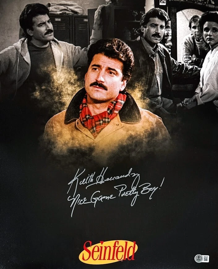 Foto firmada por Keith Hernández Seinfeld 16x20 bonito juego Pretty Boy Beckett certificado de autenticidad BAS Foto 1 de 1
