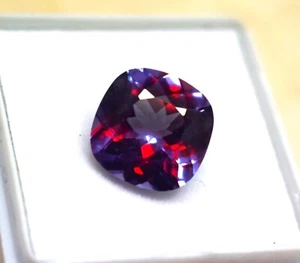 5.55 CT Color Changing Alexandrite Certified & Affordable Cushion Loose Gemstone - Picture 1 of 8