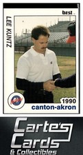 Lee Kuntz 1990 Best Canton-Akron Indians #3  Cleveland Trainer