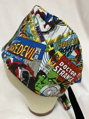 Men/Women Surgical Scrub Cap Lined  Doctor  Spider 100% Cotton - Image 1 of 3