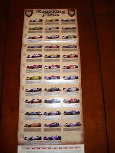 1997 INDIANAPOLIS 500 POSTER AUTO DA CORSA - Foto 1 di 3