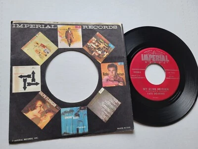 FATS DOMINO - My Blue Heaven / I'm In Love Again 1956 R&B Imperial Rock 7 Roll - Image 1 of 2