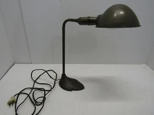 Vintage SWIVELIER Industrial Bench Light WORKSHOP Cast Iron Base WORKS - Picture 1 of 6