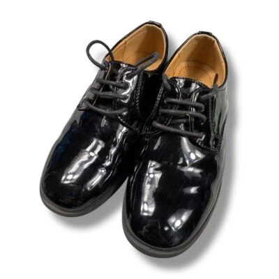Tip Top Black Patent Leather Dress Shoes Oxford Formal Boys Size 12 - Image 1 of 4