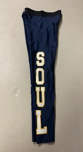 Ultracor Soulcycle Womens S Navy Varsity Leggings Raw Edge Cropped Skull - Picture 1 of 7