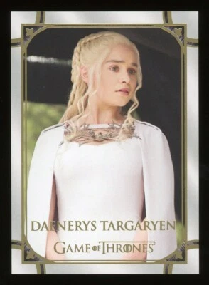 Game of Thrones Iron Emilia Clarke as Daenerys Targaryen Gold Base #5 /99 - Image 1 of 2