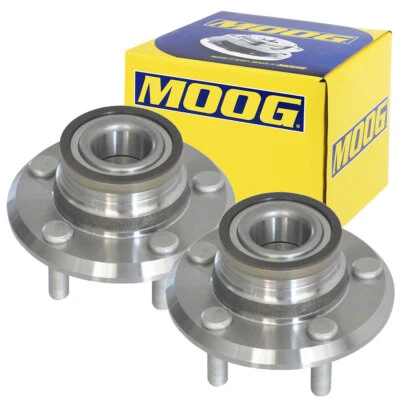 RWD Moog Front Wheel Bearing Hub Assembly Pair For 08-14 Dodge Challenger 5Lug Foto 1 de 4