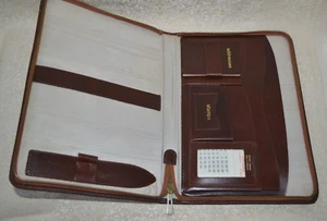 VINTAGE GENUINE COWHIDE LARGE WRITING CASE - MADE IN ENGLAND! - Picture 1 of 10