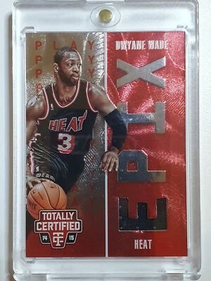 2014 Totally Certified Dwyane Wade #PATCH EPIX RED /199 Jerseys - Rare - image 1 of 4