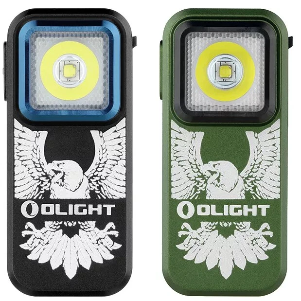 Olight Oclip Clip Light with White and Red Clip-on Light 300 Lumens 70 Meters