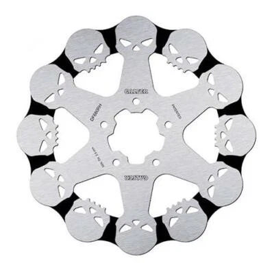 Harley-Davidson FLSTSB Cross Bones 2008-2011 Galfer Front Fixed Skull Grooved Br - Image 1 of 4