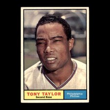 Tony Taylor 1961 Topps Philadelphia Phillies #411 Vintage Set Filler!