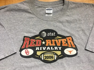 Red River Rivalry Shirt Vtg 2006 Oklahoma Sooners Texas Longhorns UT OU sz XL - Image 1 of 4