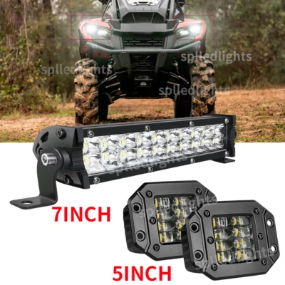 Светодиодные фары преобразования света Pods + 7'' свет подходит Can-Am Outlander 450 500 570 - Изображение 1 из 4