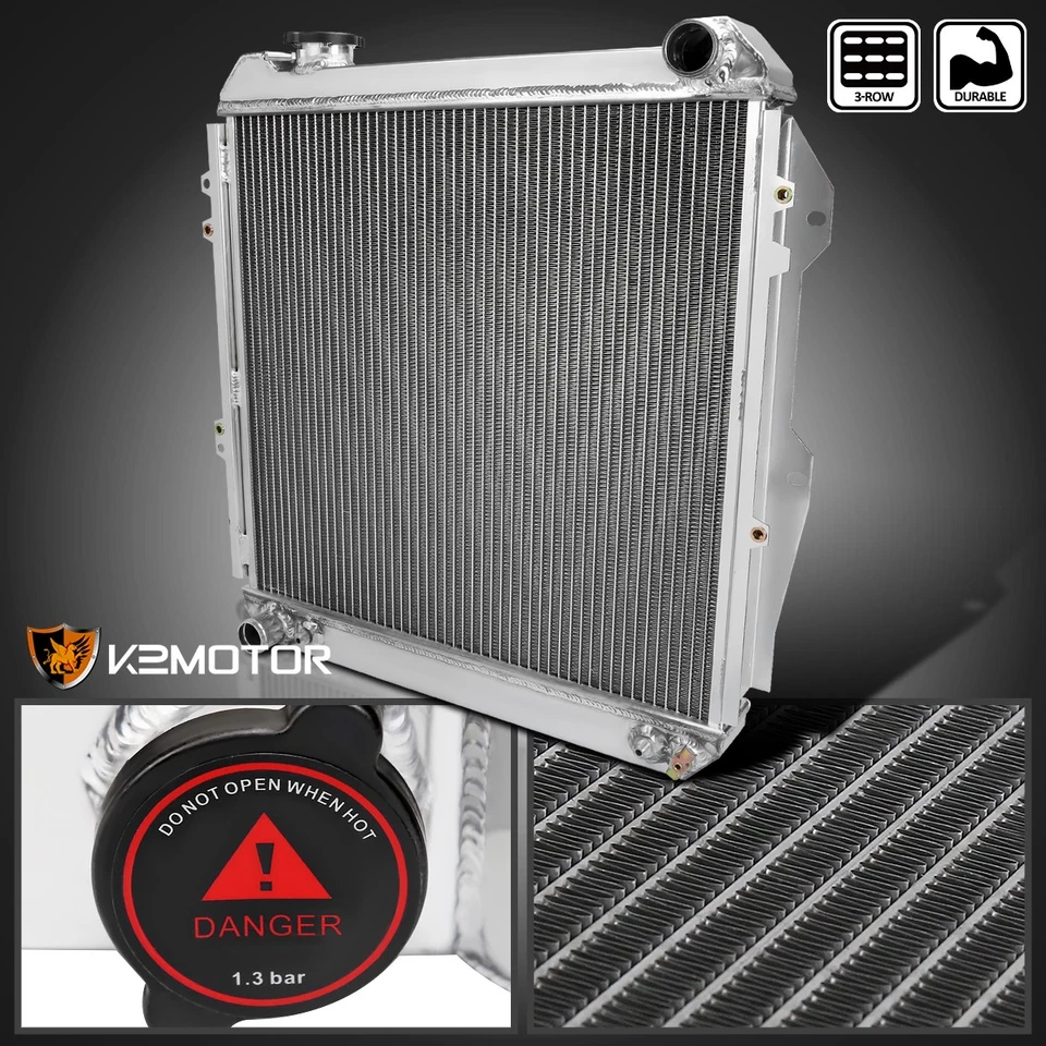 Fits 1988-1995 Toyota Pickup 4Runners V6 Aluminum 3 Row Core Cooling Radiator - Image 1 of 4
