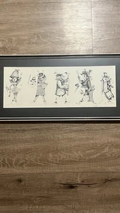 Rare Febo Freier 1968 “Wrinkle”Double Signed Autographed Sketches Lithograph - Picture 1 of 17