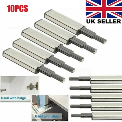 10X Push to Open System Damper Buffer Door Cabinets Drawer Hinges Heavier Catch - Image 1 of 4