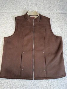 Lauren RL Original Dry Goods Supply Co. braune Damenweste aus Wildlederimitat Größe 1x  - Bild 1 von 8