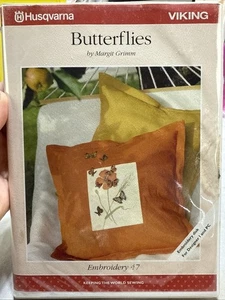 Husqvarna Viking Designer 1 And Pc Butterflies Embroidery 47 By Margit Grimm - Picture 1 of 10