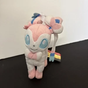 Pokemon Center SYLVEON Fairy Eevee Plush Stuffed Animal Toy With Tags 2C1 - Picture 1 of 5