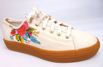 Zapatillas deportivas Keds Triple Kick RPC EMB GP LIN para mujer con plataforma con cordones florales talla 8,0 Foto 1 de 4
