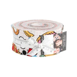 Moda Fabrics Snack Shack Jelly Roll Fabric Crystal Manning 40 2.5x44" Strips Kit - Picture 1 of 4