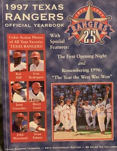 1997 Texas Rangers Official Yearbook - 25th Anniversary - Picture 1 of 3