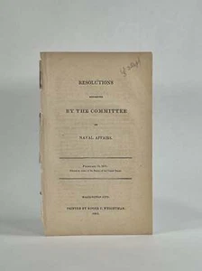 United States Congress Senate / Resolutions reported by the Committee 1st ed - Picture 1 of 1