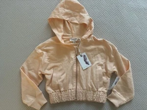 NWT Jessica Simpson Size 5 Orange Zip Up Hoodie - Picture 1 of 4