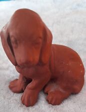  Hund Dackel Welpe sitzend Keramik Figur Vitrinenstück Einzigartig 