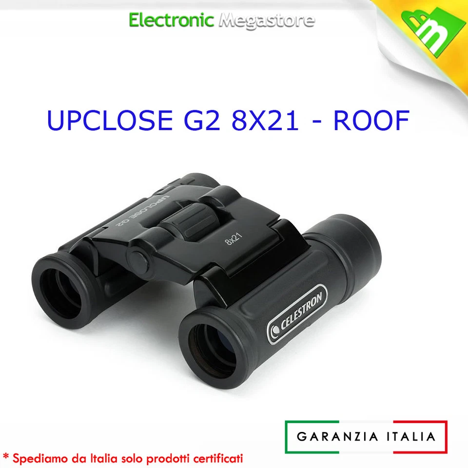 Celestron Upclose G2 8×21 Binocolo a tetto Nero