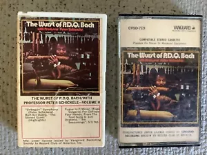 The Wurst of P.D.Q. Bach 2 Cassettes Vanguard Good Condition See Photo's - Foto 1 di 3
