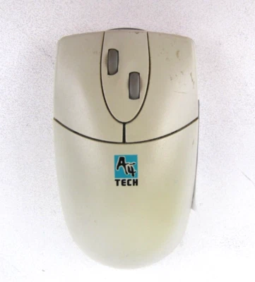 A4TECH WIRELESS BALL MOUSE CORDLESS Beige IRW-5 Retro Vintage NO RECEIVER - Image 1 of 4