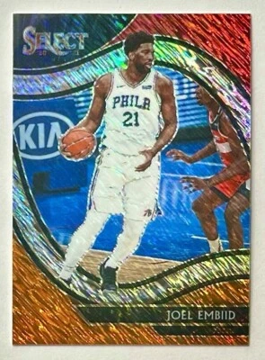 2020-21 Select Joel Embiid Courtside Shimmer Prizm Refractor SSP #216 Rare 76ers - Image 1 of 4